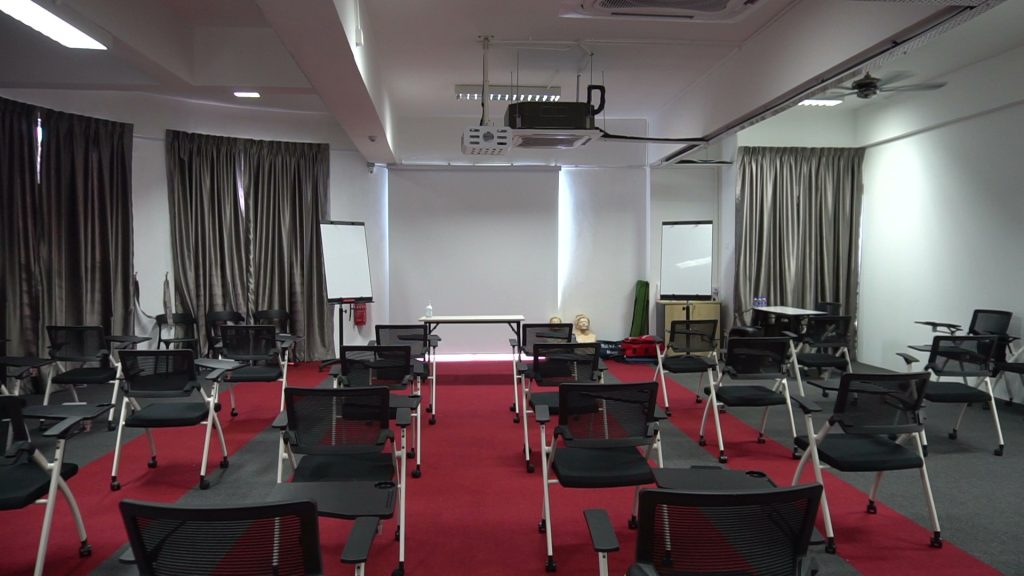 Jedi Room training room with projector and flipchart