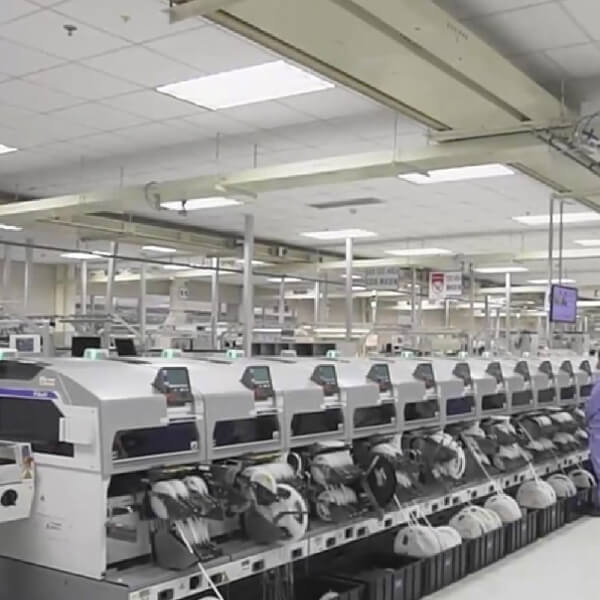 Factory production floor for disinfection